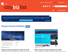 Tablet Screenshot of houston.citybizlist.com